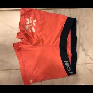 peach nike spandex